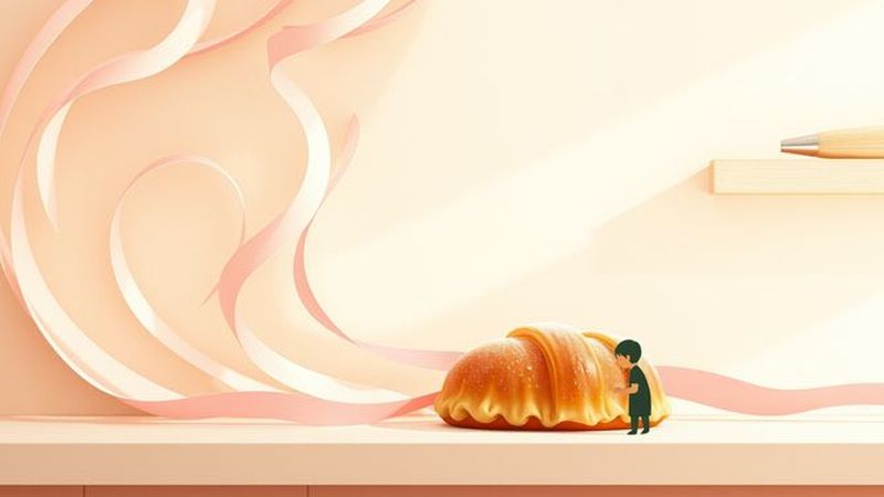 Pasteles delicados en luz cálida y armoniosa