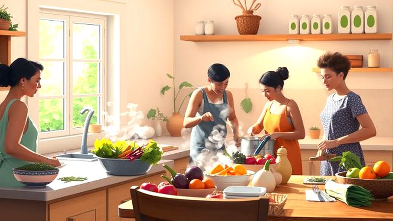 Cocina vibrante y colaborativa