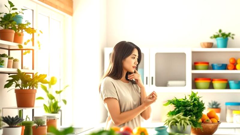 Una mujer tranquila disfruta bienestar saludable