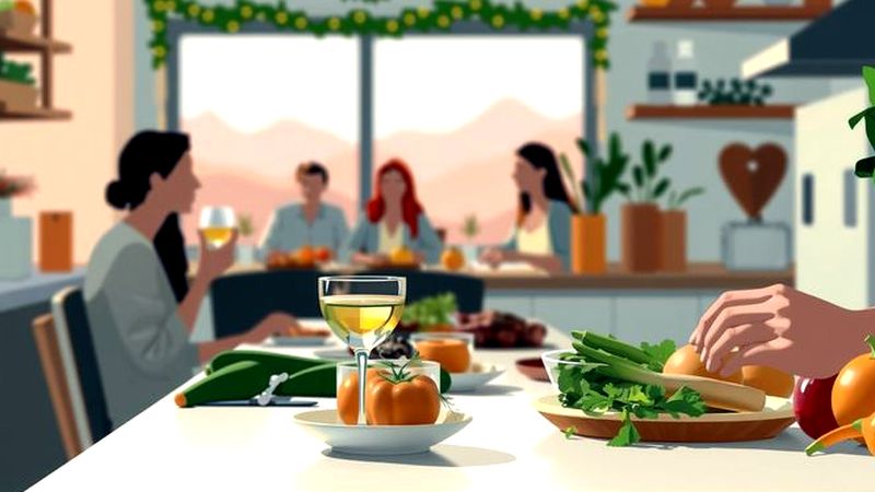 Una cocina familiar celebra la alegría