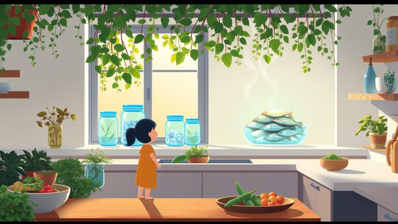 Una cocina serena preserva recursos con calma