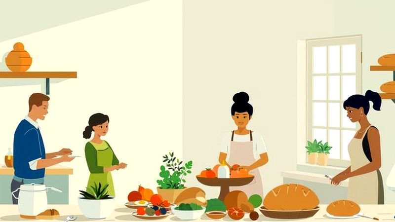 Una cocina cálida celebra la abundancia compartida