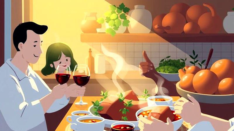 Una cocina acogedora ofrece abundancia y conexión