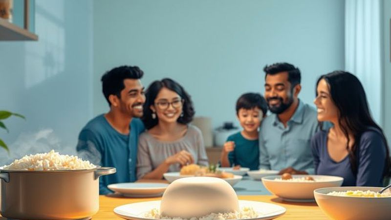 Una familia disfruta de un ambiente hogareño sereno