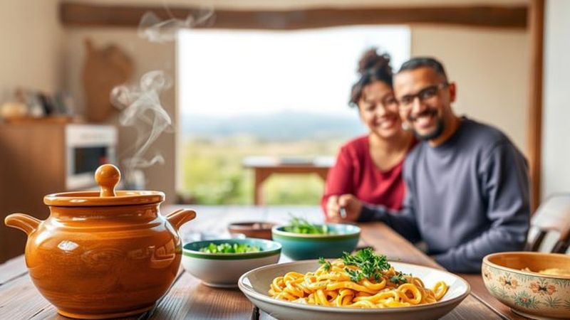 Una cena tranquila y serena se disfruta