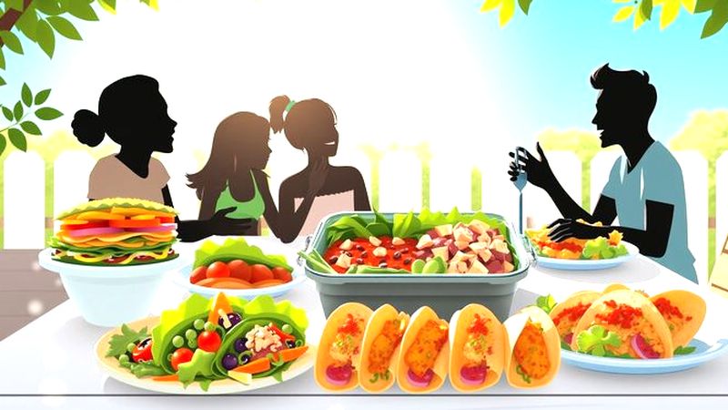 Un picnic soleado celebra la abundancia compartida