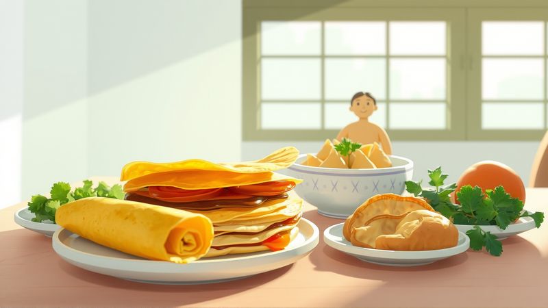 Una mesa cálida evoca alegría y abundancia