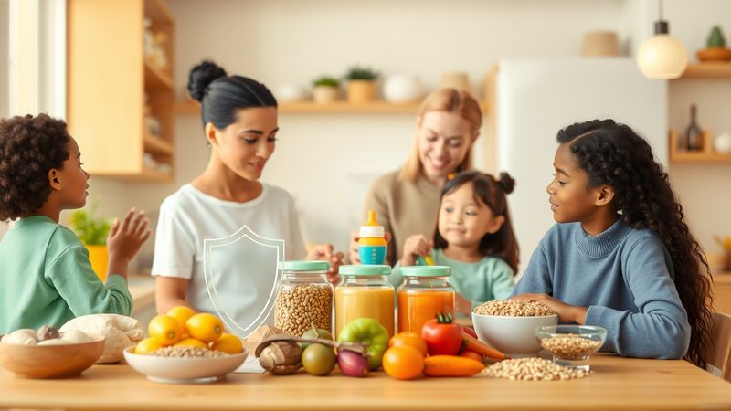 Una familia cuidaba con calma bebé