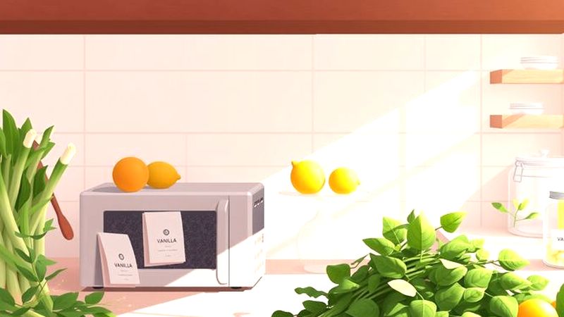 Cocina iluminada