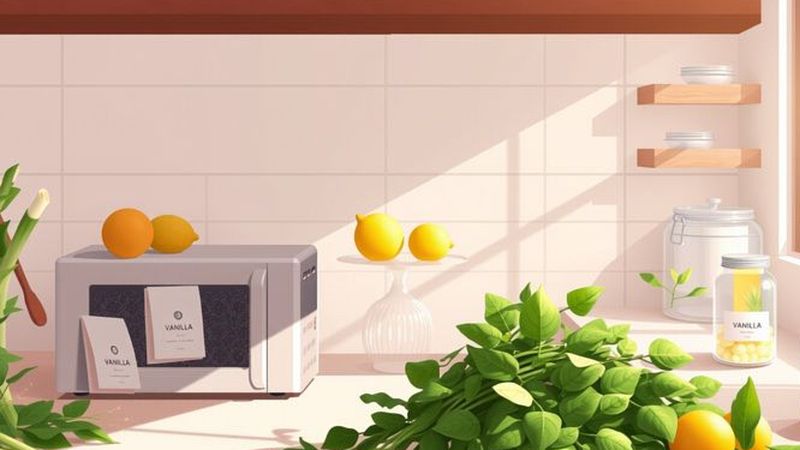Cocina iluminada
