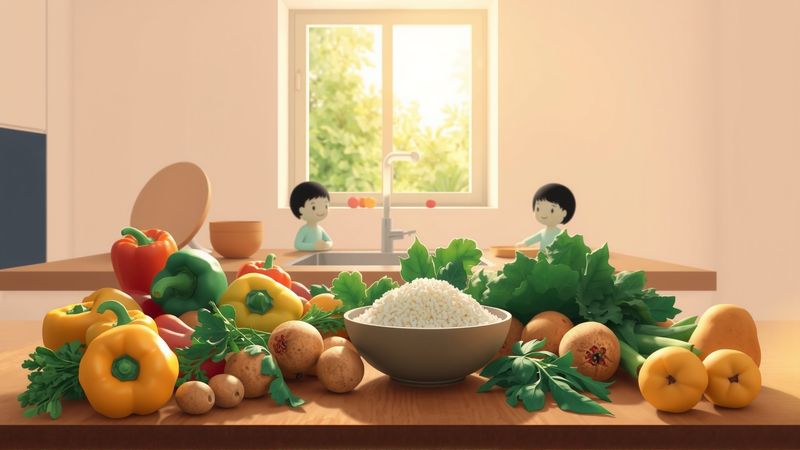 Una cocina acogedora irradia calma y abundancia